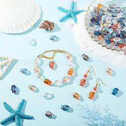 140шт 14 стиля гальванических стеклянных бусин EGLA-AR0001-14