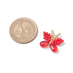 Подвески-бабочки из стеклянного бисера ручной работы&nbsp;PALLOY-MZ00685-04