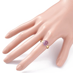 Регулируемые кольца из природного камня RJEW-JR00402