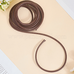 Плетеный кожаный шнур с сердечником WL-CL0001-01D