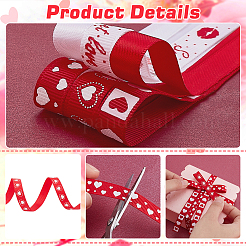 6 рулон 6-х цветной полиэстеровой ленты с принтом ко Дню святого Валентина OCOR-PH0004-23