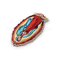 Двухсторонние подвески из акрила с принтом MACR-K330-18