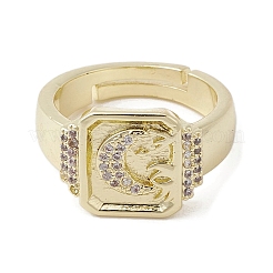 Латунные регулируемые кольца&nbsp;RJEW-K257-79G