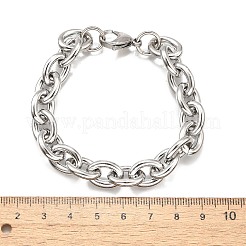 Браслеты-цепочки из нержавеющей стали 304 для женщин&nbsp;LS-BJEW-Q050-01C-P