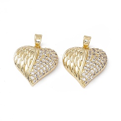 Латунные подвески с фианитами KK-E068-VA126-2