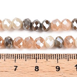 Стеклянные бусины с гальваническим покрытием &nbsp;GLAA-T023-D16-06