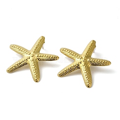 Pendientes de estrella de mar irregulares y exagerados de acero inoxidable 304&nbsp;EJEW-U001-03G-02
