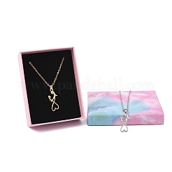 2 шт. 2 цвета мама дочка рука об руку семейное сердце сплав кулон ожерелья&nbsp;NJEW-FS0001-10B
