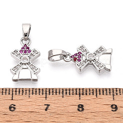 Латунные микро проложить кубического циркония подвески&nbsp;KK-N257-69P