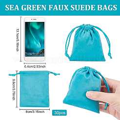 Buste da imballaggio in finta pelle scamosciata&nbsp;TP-WH0007-05B