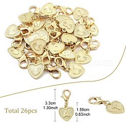 Подвесные украшения из сплава 26 шт.&nbsp;HJEW-YW00161