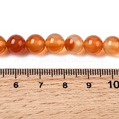 Натуральный красный агат бисер нитей&nbsp;G-B167-A12-8mm