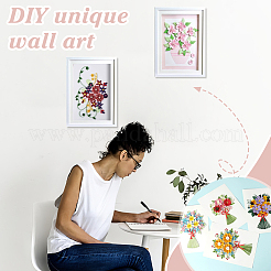 Узоры для цветов/птиц картон бумага своими руками квиллинг инструменты рисунки образцы открытки DIY-GA0006-36