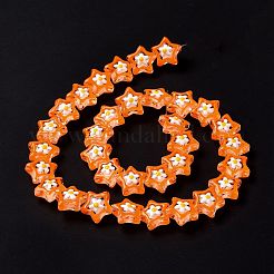 Прозрачные стеклянные бусины LAMP-K037-07F