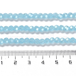 Chapelets de perles en verre électroplaqué&nbsp;EGLA-A035-J4mm-A04