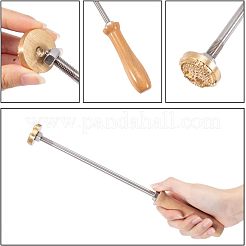 Штамповка тиснение пайка латунь со штампом AJEW-WH0113-15-63