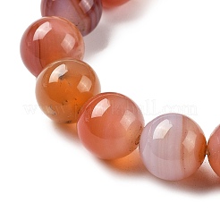 Природные многоцветные агат бисер пряди&nbsp;G-A261-B21-14mm