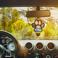 Акриловые мемориальные подвески с отпечатком собачьей лапы PW-WG0B123-01