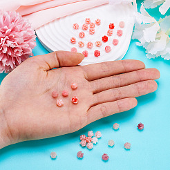 40шт 5 цвета синтетические бусины-ракушки&nbsp;BSHE-TA0001-07