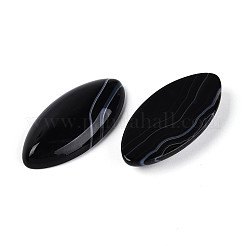 Натуральный черный агат (окрашенный и нагретый) кабошоны&nbsp;G-T144-78A