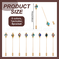 8шт. брошь из латуни 8 цветов&nbsp;JEWB-BC00009