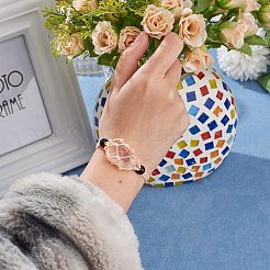 Регулируемый плетеный нейлоновый шнур макраме мешочек изготовление браслета AJEW-SW00013-17