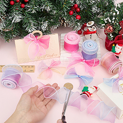 40 ярд двухцветной полиэстеровой проволочной ленты&nbsp;OCOR-HY0001-69