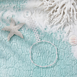 Бохо стиль круглые пластиковые жемчужные бусины эластичные кольца для пальцев ног женские FS-WGAA4EB-01