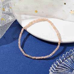 Браслеты из бисера из натурального лунного камня&nbsp;BJEW-JB10215-02