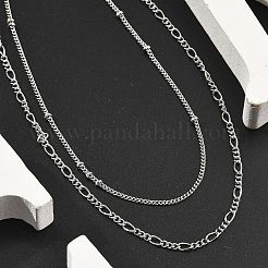 Латунные двухслойные ожерелья&nbsp;NJEW-D302-53P