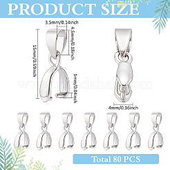 80 шт. латунные зажимные скобы KK-ME0002-28