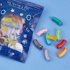 40шт 10 цвета акриловые бусины SACR-SC0001-04