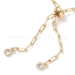 Браслеты-цепочки из латуни для скрепок для женщин&nbsp;BJEW-JB12921