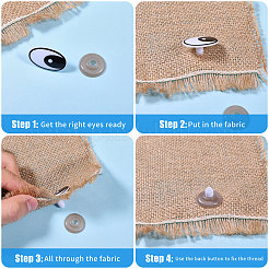 Кукольные глаза из пластика/смолы&nbsp;DIY-GL0005-64A