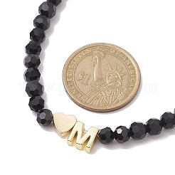 Ожерелья из латуни со стеклянными бусинами NJEW-JN04703