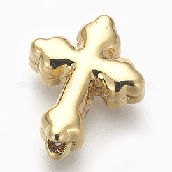 Латунные микро проложить кубического циркония бусы ZIRC-E152-10G-RS