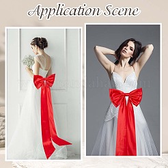 Съемный бант из полиэстера для одежды&nbsp;AJEW-WH20020-205C