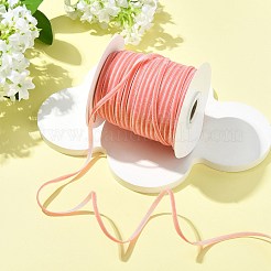 ベルベットリボン  片面  ギフト包装用  パーティーデコレーション  フラット  スプール付き  ライトサーモン  3~4mm  約50.00ヤード（45.72m）/ロール&nbsp;OCOR-TAC0038-08M