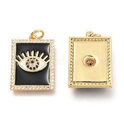 Латунные микропаве прозрачные подвески с фианитом&nbsp;ZIRC-B0004-08G-A