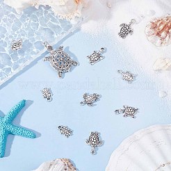 56 шт. 7 стильных тибетских сплава черепаха/черепаха звенья соединители и подвески&nbsp;TIBEP-SC0001-99