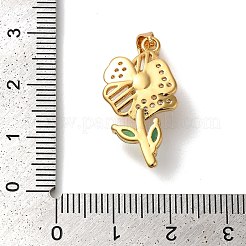 Латунные подвески с микропаве из кубического циркония подвески KK-K345-09G