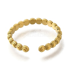 Ионное покрытие (ip) 304 нержавеющая сталь манжеты кольца для женщин&nbsp;RJEW-U017-38G