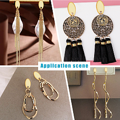 60 шт. фурнитура для сережек-гвоздиков из нержавеющей стали 201 EJEW-UN0002-25