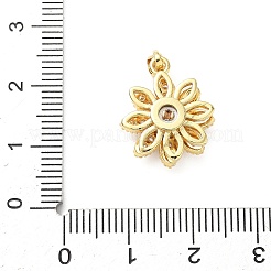 Вращающиеся подвески из латуни с микропаве из кубического циркония&nbsp;LS-KK-M323-01D-G