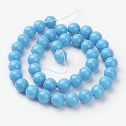 Natur Mashan Jade runde Perlen Stränge&nbsp;X-G-D263-10mm-XS20