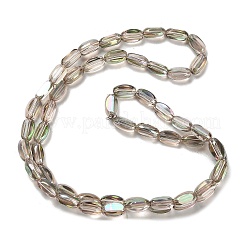 Стеклянные бусины с гальваническим покрытием  EGLA-P064-01A-HP02