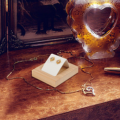 3 шт. прямоугольные деревянные подставки для сережек&nbsp;EDIS-DR0001-05A