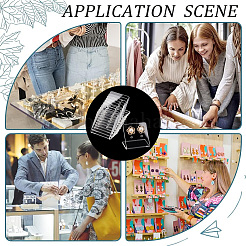 Акриловые подставки для серег с наклонной спинкой и 4 отверстием&nbsp;EDIS-WH0029-87A-01