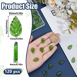 120шт стеклянные подвески GLAA-DR0001-03A