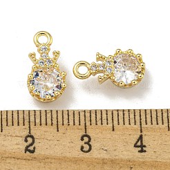 Латунные микро проложить кубического циркония подвески KK-L075-014G